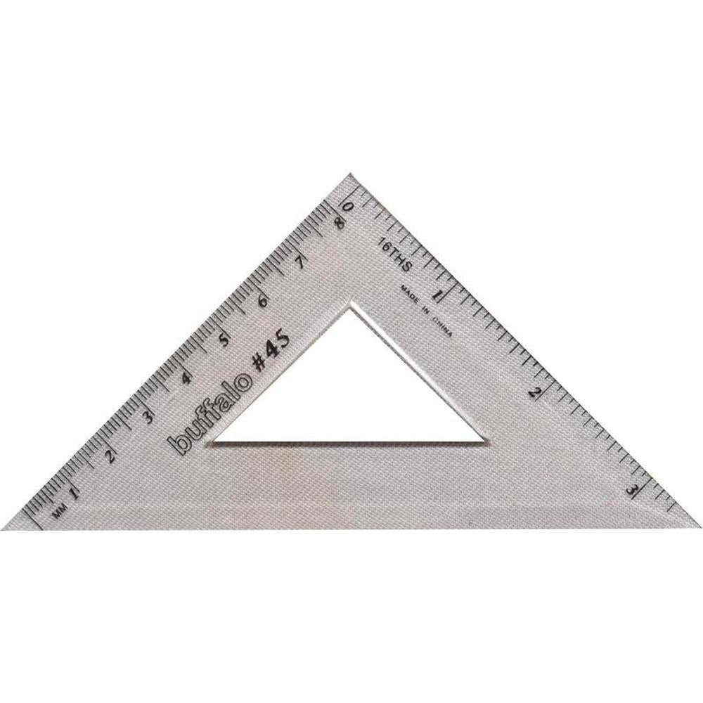 Clear Plastic Triangle 45 Degree