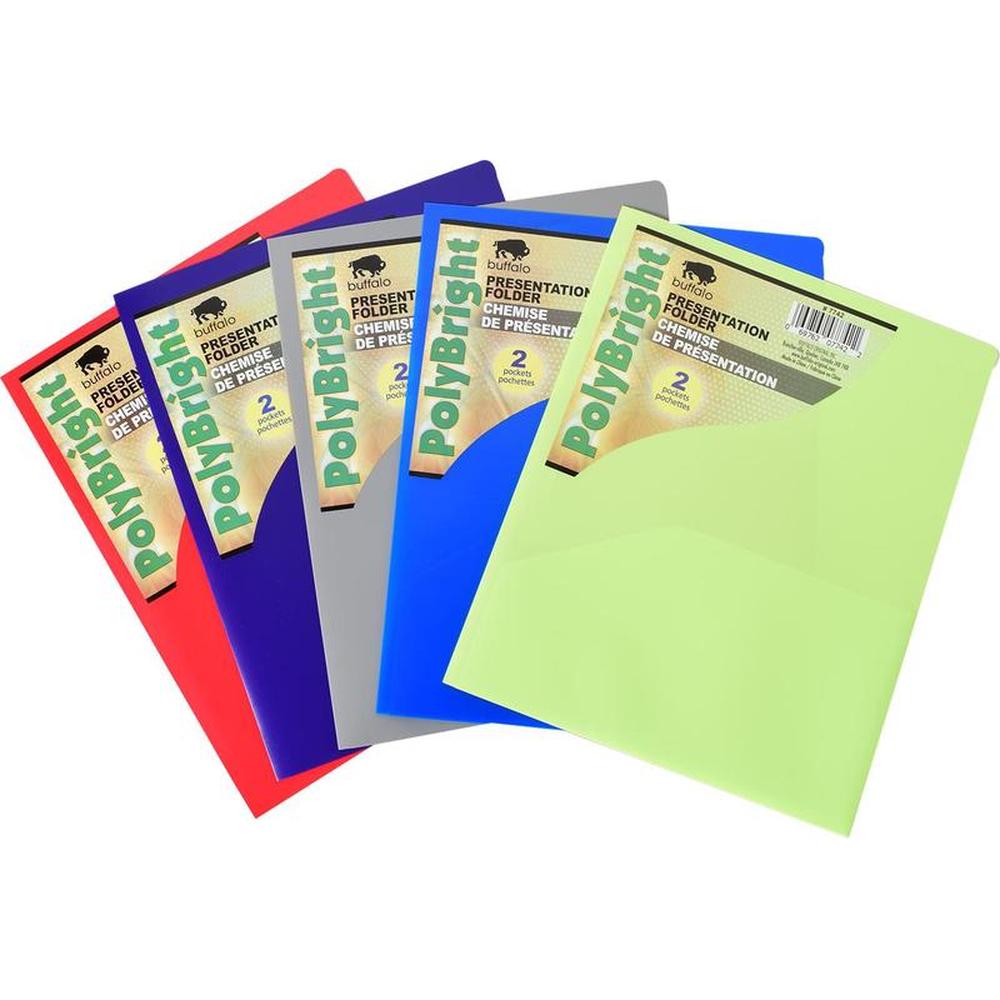 Plastic Presentation Folder 2 Inside Pockets