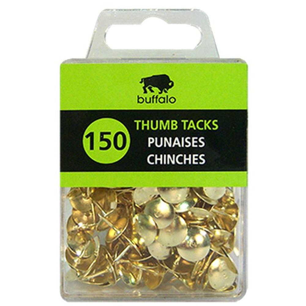 150 Thumb Tacks Brass