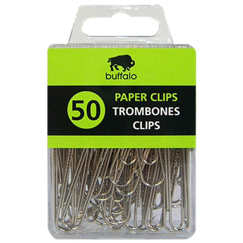 50 Paper Clips Metal 50mm