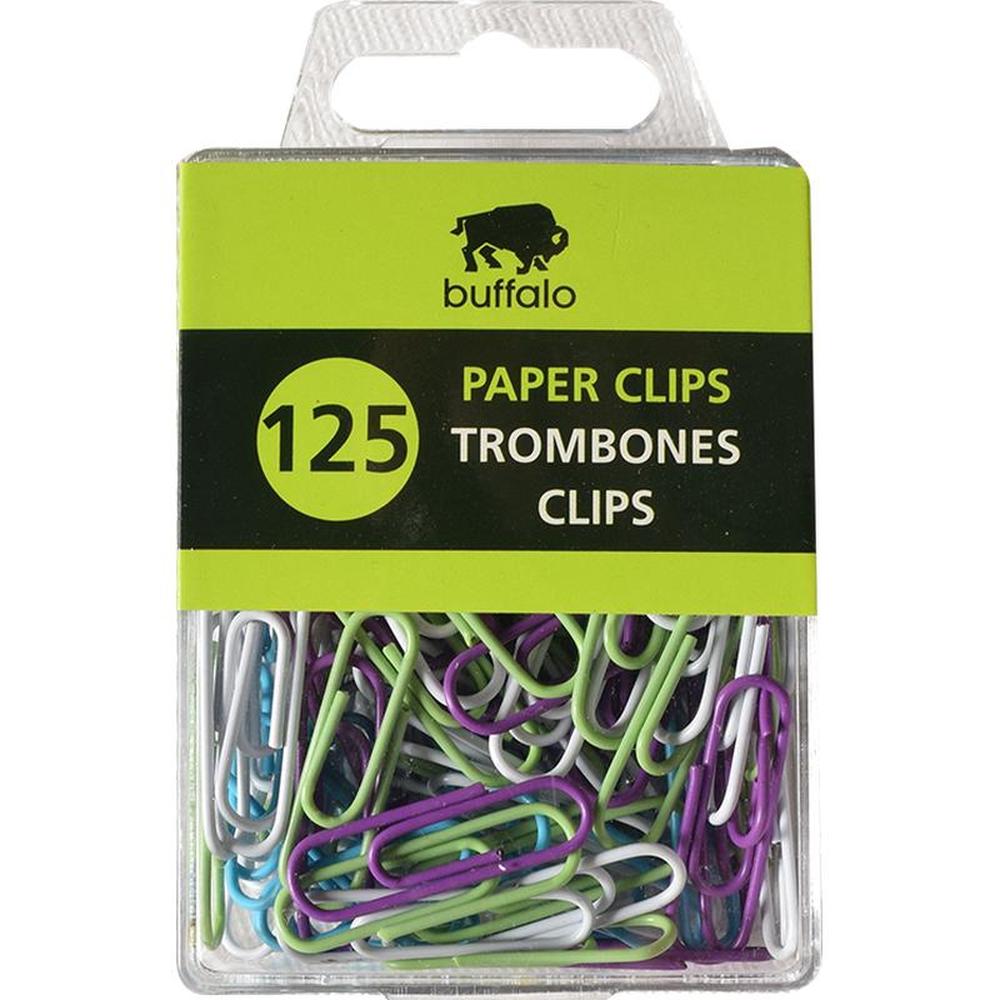 125 Paper Clips Vinyl Coated 28mm