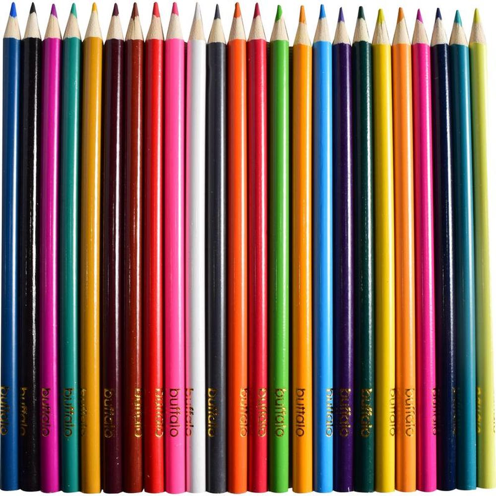 24-Pack Coloured Pencils Pre-Sharpened