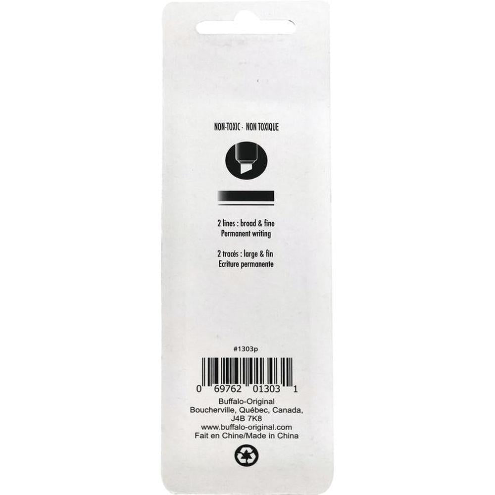 2 Markers 5mm Black Ink