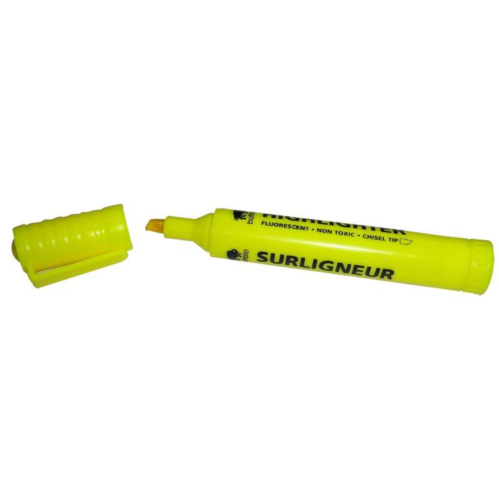 2 Broad Tip Highlighters Yellow