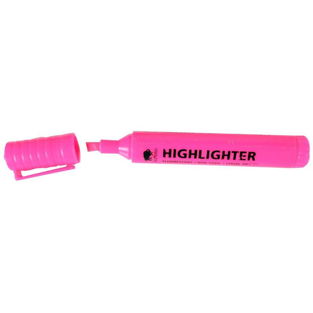 2 Broad Tip Highlighters Pink