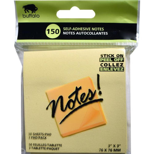 150 Notes Yellow 3Pads 3X3"