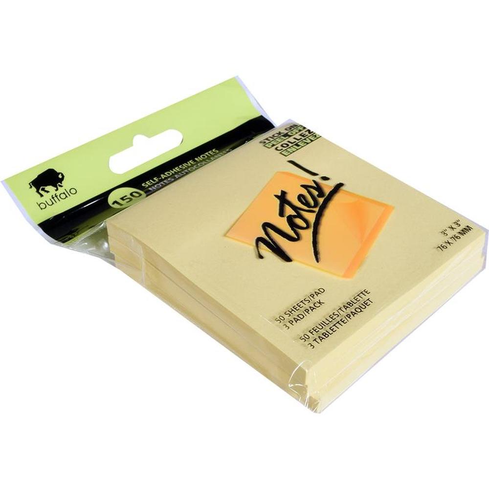 150 Notes Yellow 3Pads 3X3"