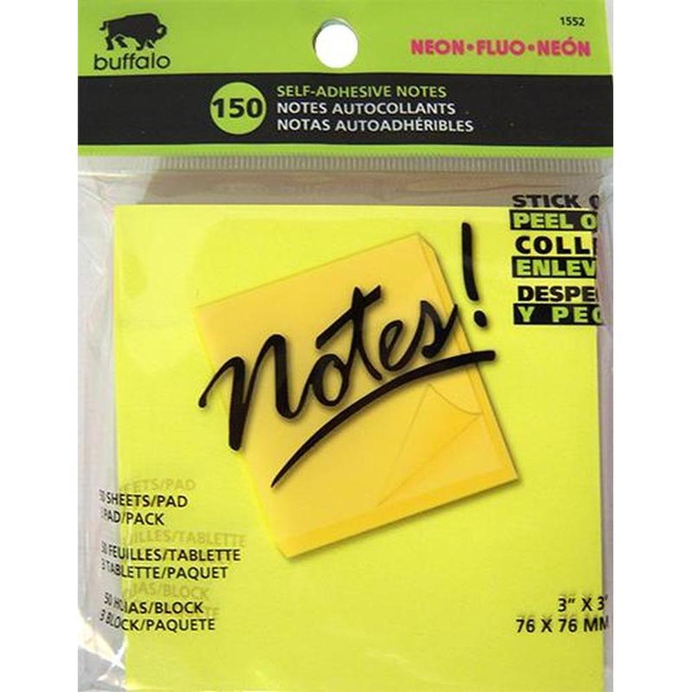 150 Self-Adhesive Notes 3 Pads 3"X3"