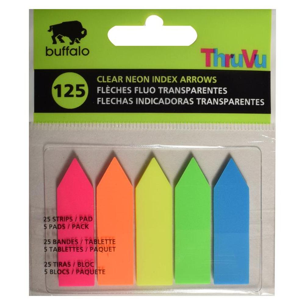 125 Arrow Self-Adhesive Notes Neon
