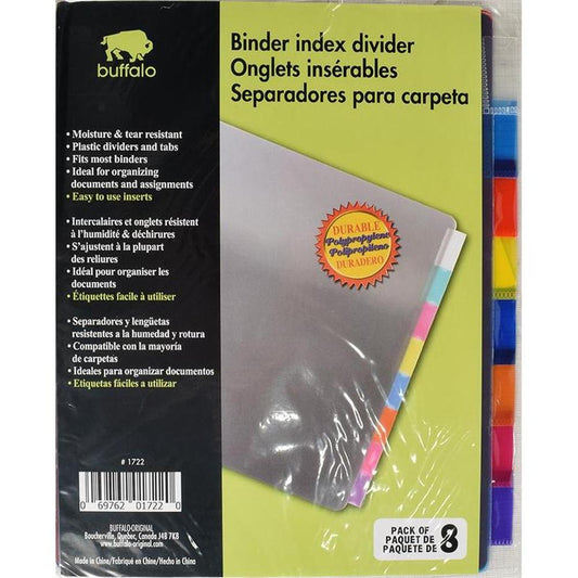 8 Dividers Polypropilene With Tabs