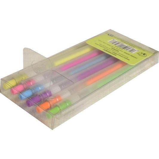 6PK Retractable Gel Pens Neons