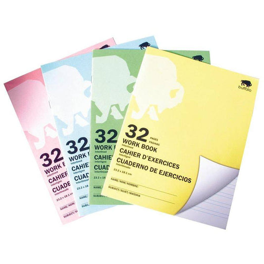 32 Pages Work Book Iinterli8nes 7X9"