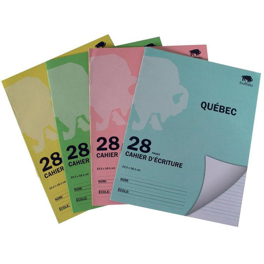 28 Pages Work Book Quebec - Assorted