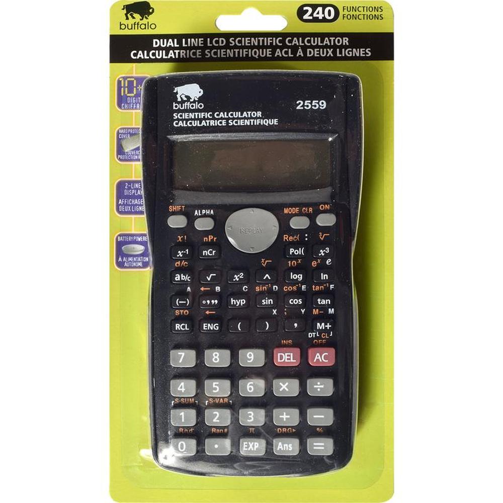 Dual Line LCD Scientific Calculator - 240 Functions