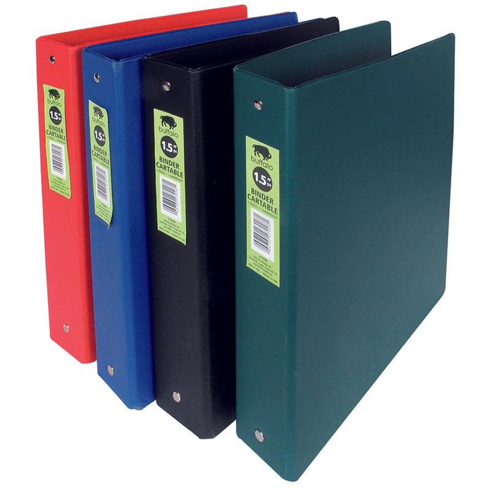 Econo PVC Binder 1.5'' 3 Ring, Assorted Colors