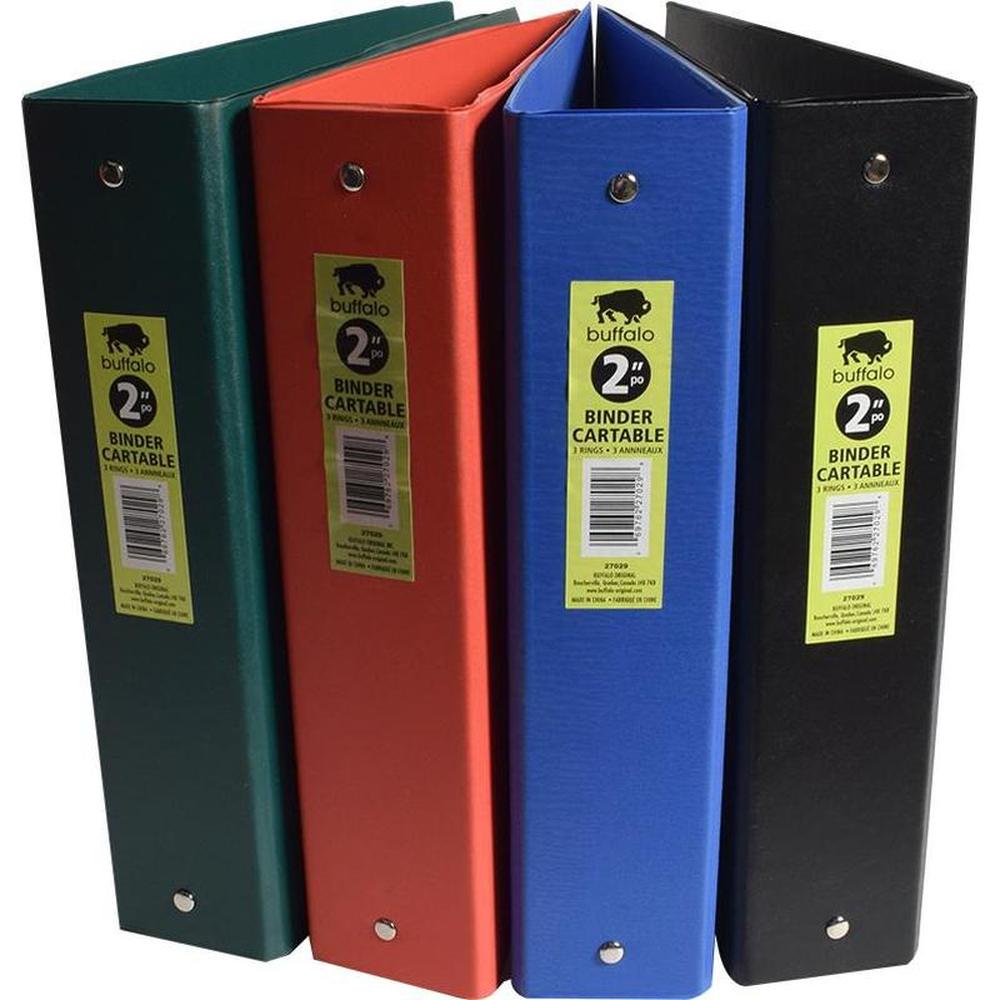 Binder 2" 3-Ring PVC Assorted Colours