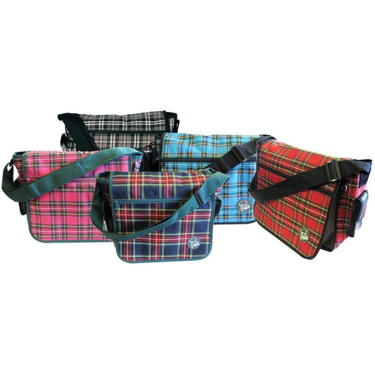 Messenger Bag, Assorted Plaid