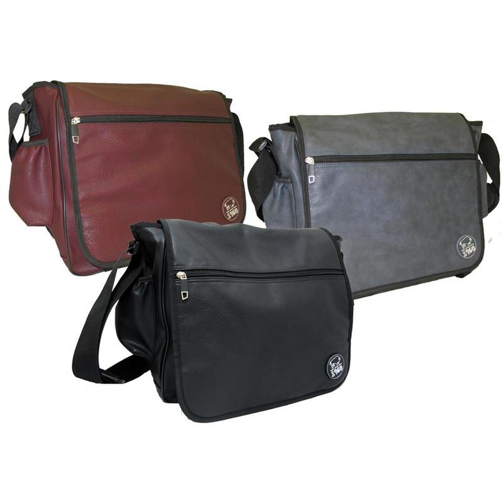 Polyvinyl Messenger Bag, Assorted Colors