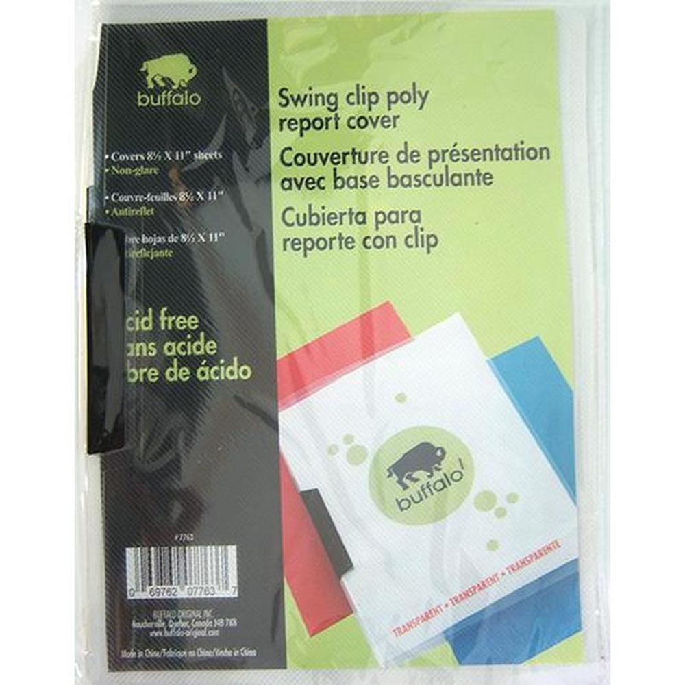 Report Cover Poly Swing Clip