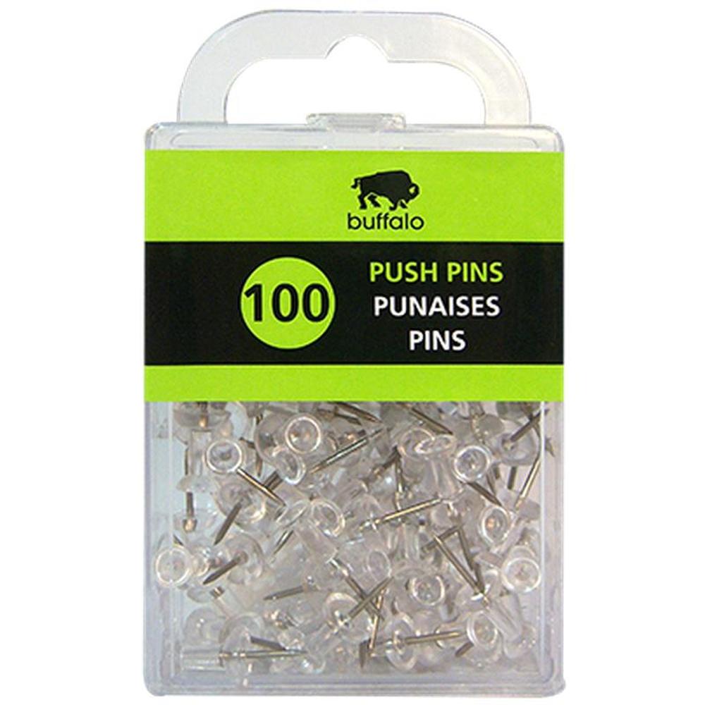100 Push Pins Transparent