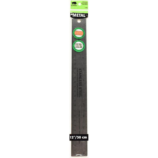 Metal Ruler Non-Skid 12"/30cm